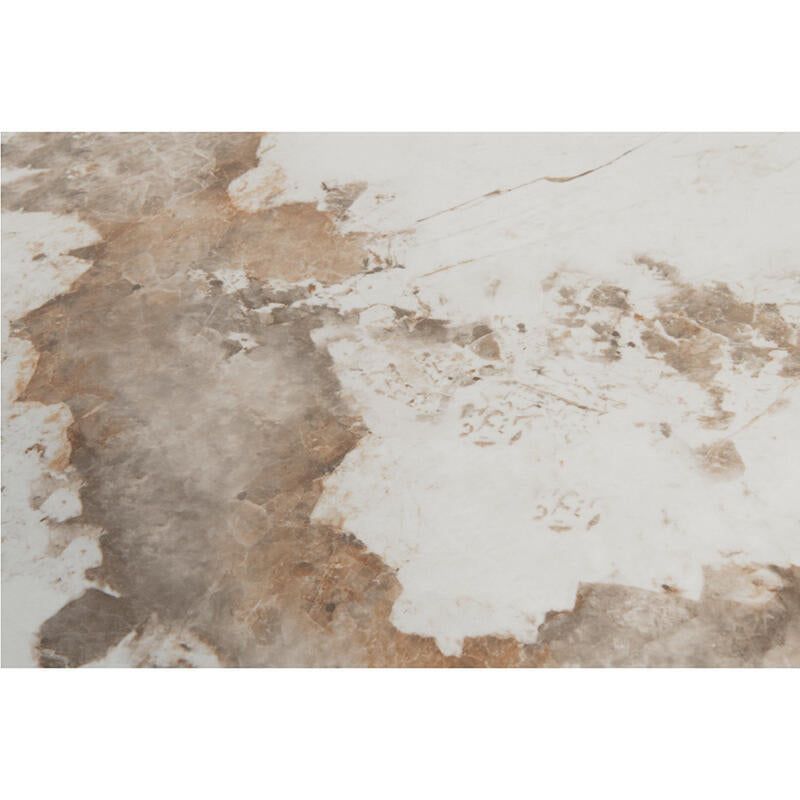 Ellipse Esstisch – Keramikmarmor – 220 x 110 x 76 cm – Ovaler Esstisch – Modernes Und Zeitloses Design