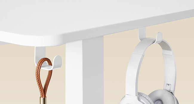 Elektrisch verstellbarer Eckschreibtisch – L-Form – 140 x 160 cm – Integrierte Steckdose und USB – Memory-Funktion – 72-120 cm Höhe