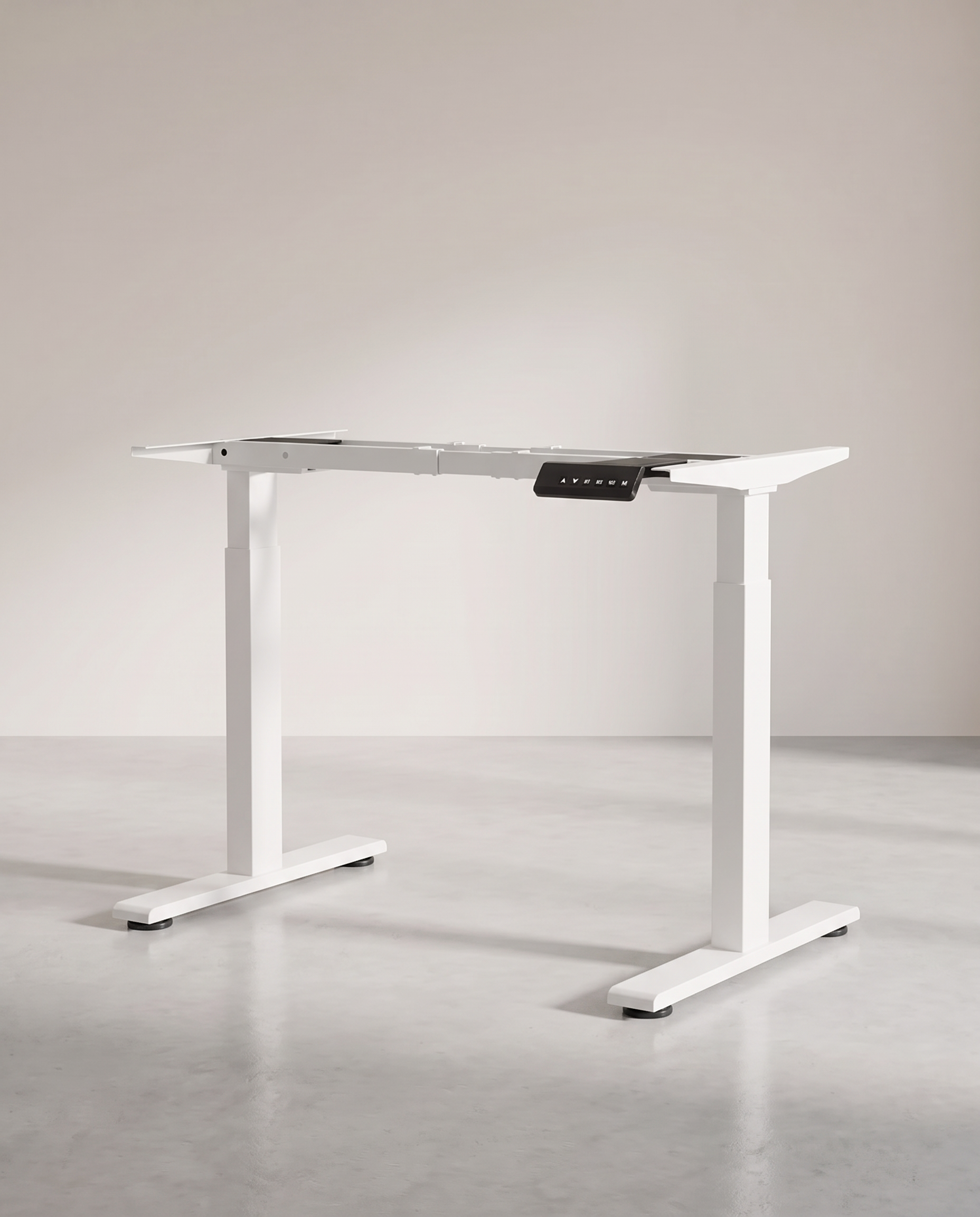 Sitz-Steh-Schreibtischgestell – Elektrisches Untergestell – Doppelmotor – Höhe 72–120 cm – USB-C