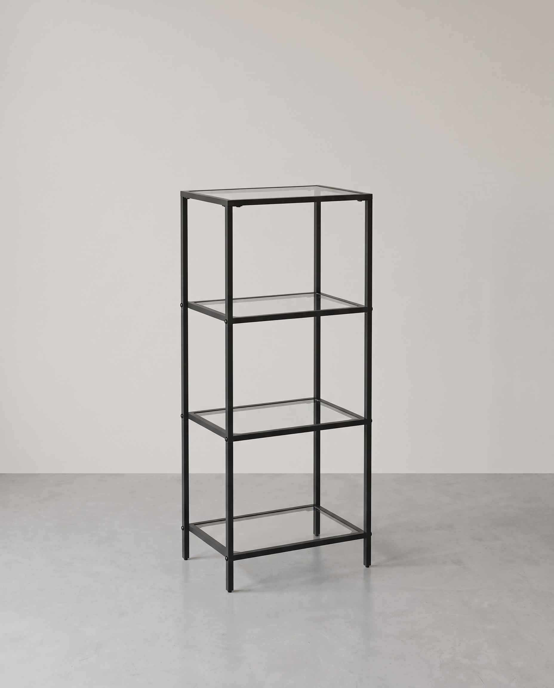 Eckschrank Glas – 5 oder 6 Ebenen – stilvoll & platzsparend